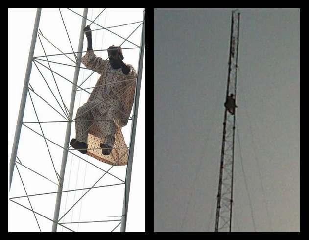 Truth about Suicide Attempt over Atiku debt: Man was only doing stunt show